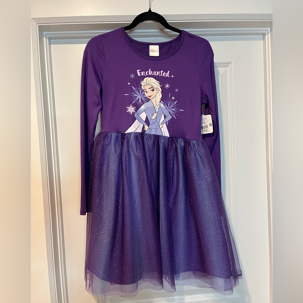 Disney Elsa Purple Tulle Dress size 14-16 (XL)